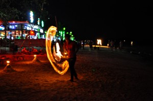 Chaweng beach by night, Thailand