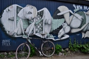 Street art at Christiania, Copenhagen