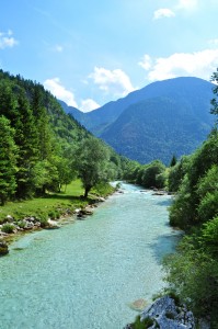 Soca river in Slovenia