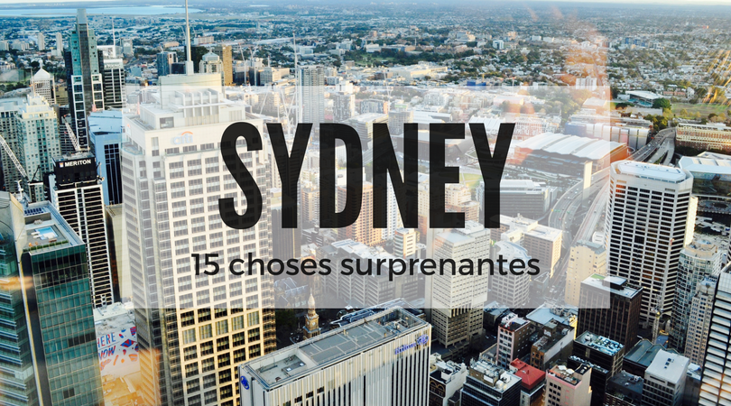 Sydney 15 choses surprenantes